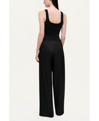 Women's Textured Wide-Leg Pants