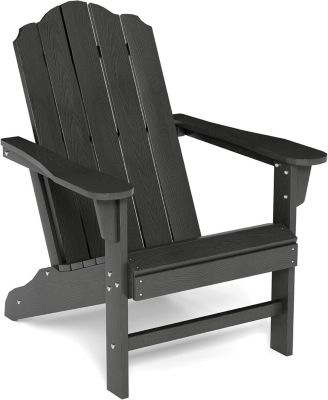 HDPE Adirondack Chair, Wood Texture Patio Furniture