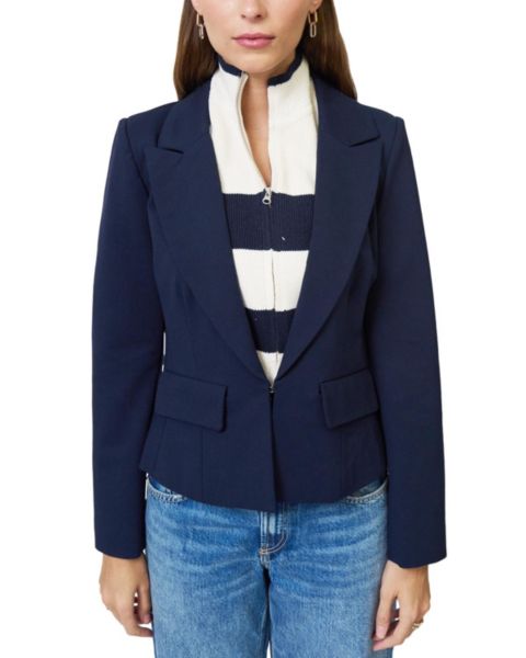 Женская куртка Central Park West Chelsea Rugby Stripe Sweater Dickey, цвет: Тёмно-синий