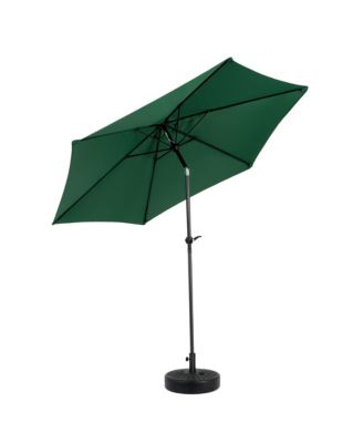 9FT Outdoor Patio Umbrella Outdoor Table Umbrella with Push Button Tilt and Crank