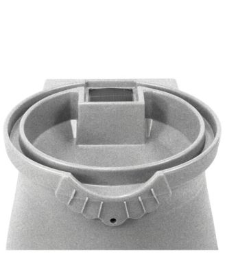 RWURN50-LIG 50 Gallon Rain Saver Wizard Barrel Urn, Light Granite