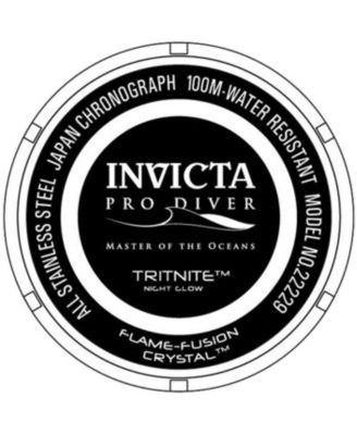 Men's 22229 Pro Diver Quartz Chronograph Silver Dial Watch