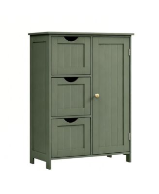Freestanding Storage Cabinet with 3 Drawers & Adjustable Shelf - Space-Saving & Stylish