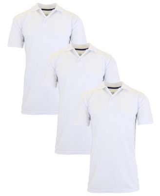 Men's Big & Tall Dry Fit Moisture-Wicking Polo Shirt, 3-Pack