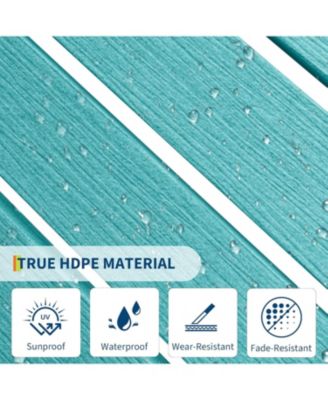 Ottoman for Adirondack Chair, HDPE Adirondack Ottoman Footrest