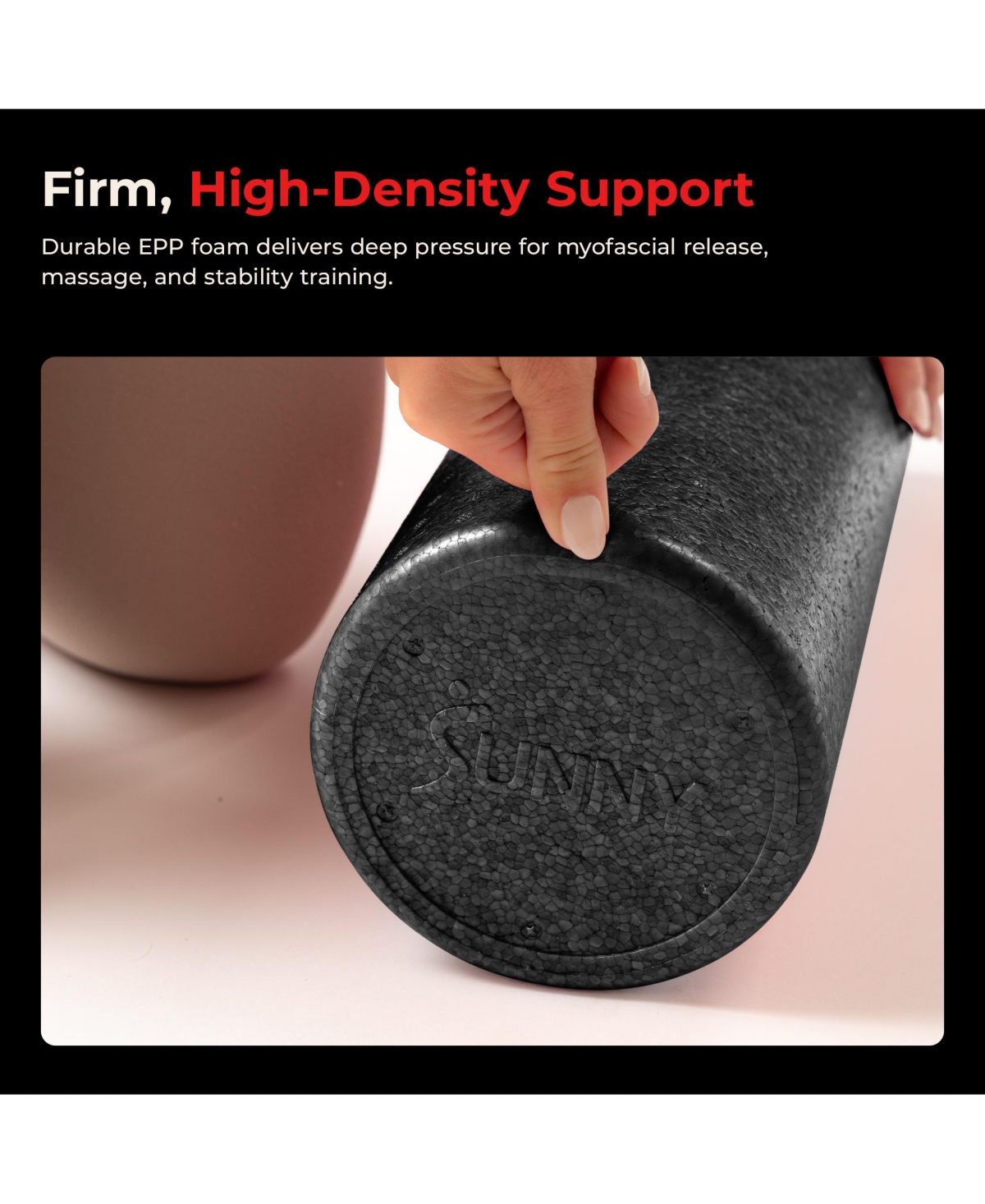 Sunny Health & Fitness 12" Yoga Foam Roller