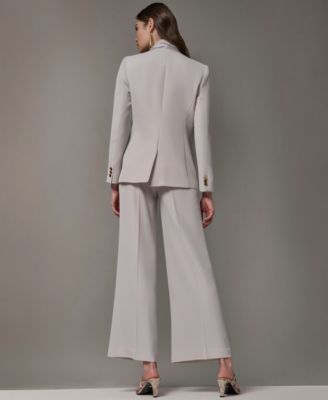 Women's Draped Necktie Fitted Blazer