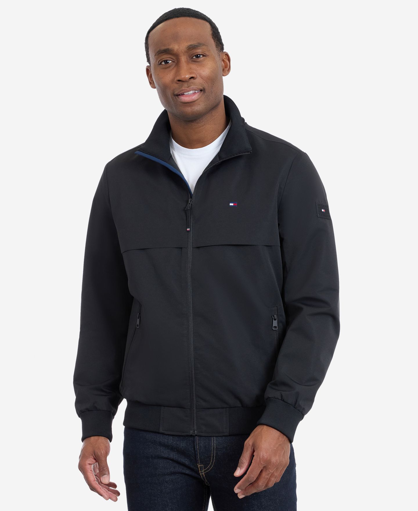 Мужская куртка Tommy Hilfiger Water Resistant Boating Regular-Fit, цвет: Чёрный — фото 2
