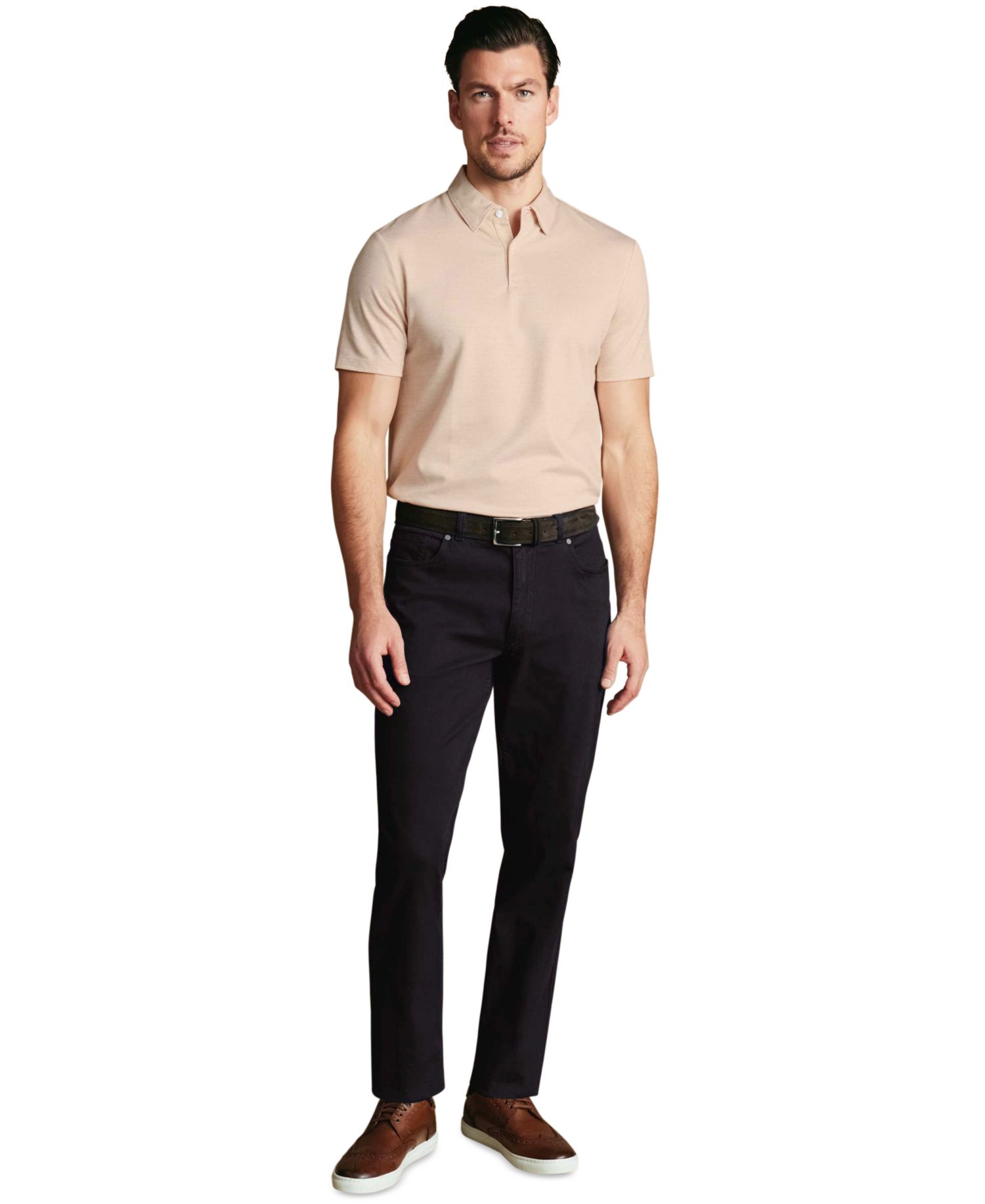 Men's Slim-Fit Garment-Dyed Twill Jeans