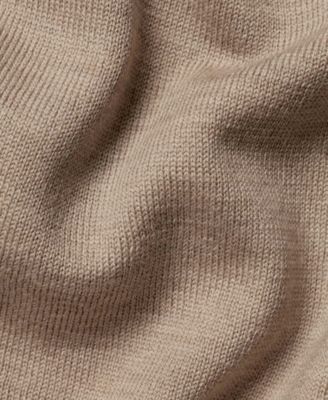 Men's Long Sleeve Quarter-Zip Merino Wool Sweater