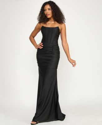 Women's Ruched Corset Gown
