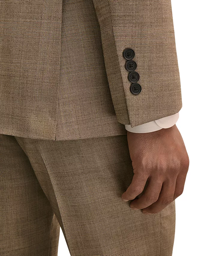 Brooks Brothers Men's Plaid Stretch Classic-Fit Suit Jacket - thumbnail 4