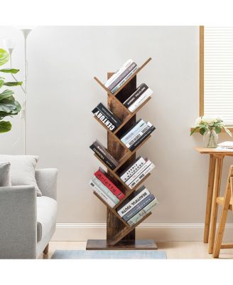 8-Tier Free Standing Tree Bookshelf