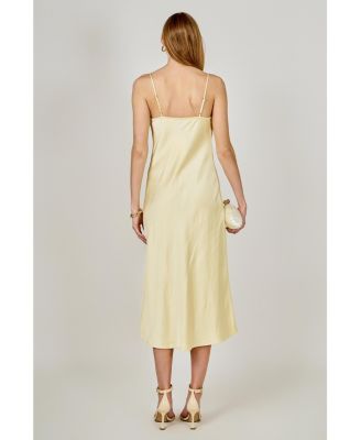 Women's Satin Midi Dress