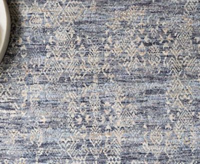Pandora PAN-03 Dark Blue 2'6" x 12' Runner Area Rug