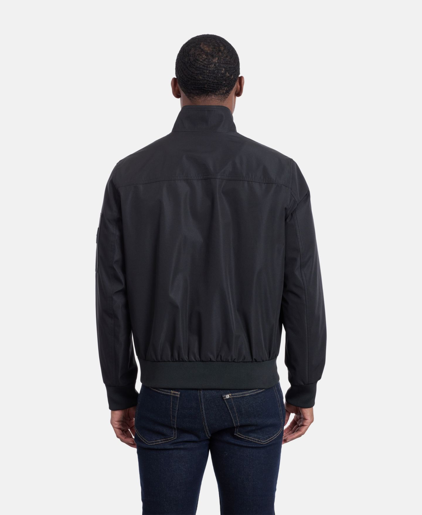 Мужская куртка Calvin Klein Ripstop Bomber, цвет: Чёрный — фото 5