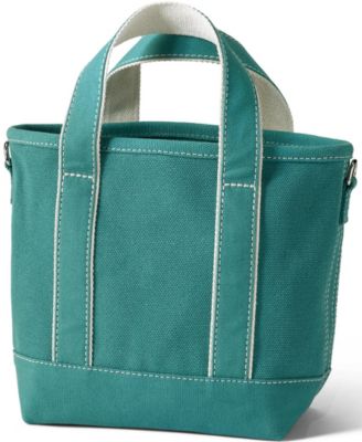 Small Solid Color 3 Pocket Open Top Canvas Tote Bag