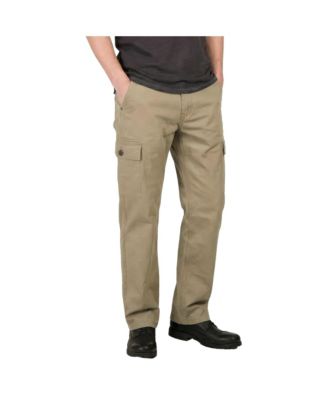Men's Relaxed Straight Canvas Cargo Pocket Pants