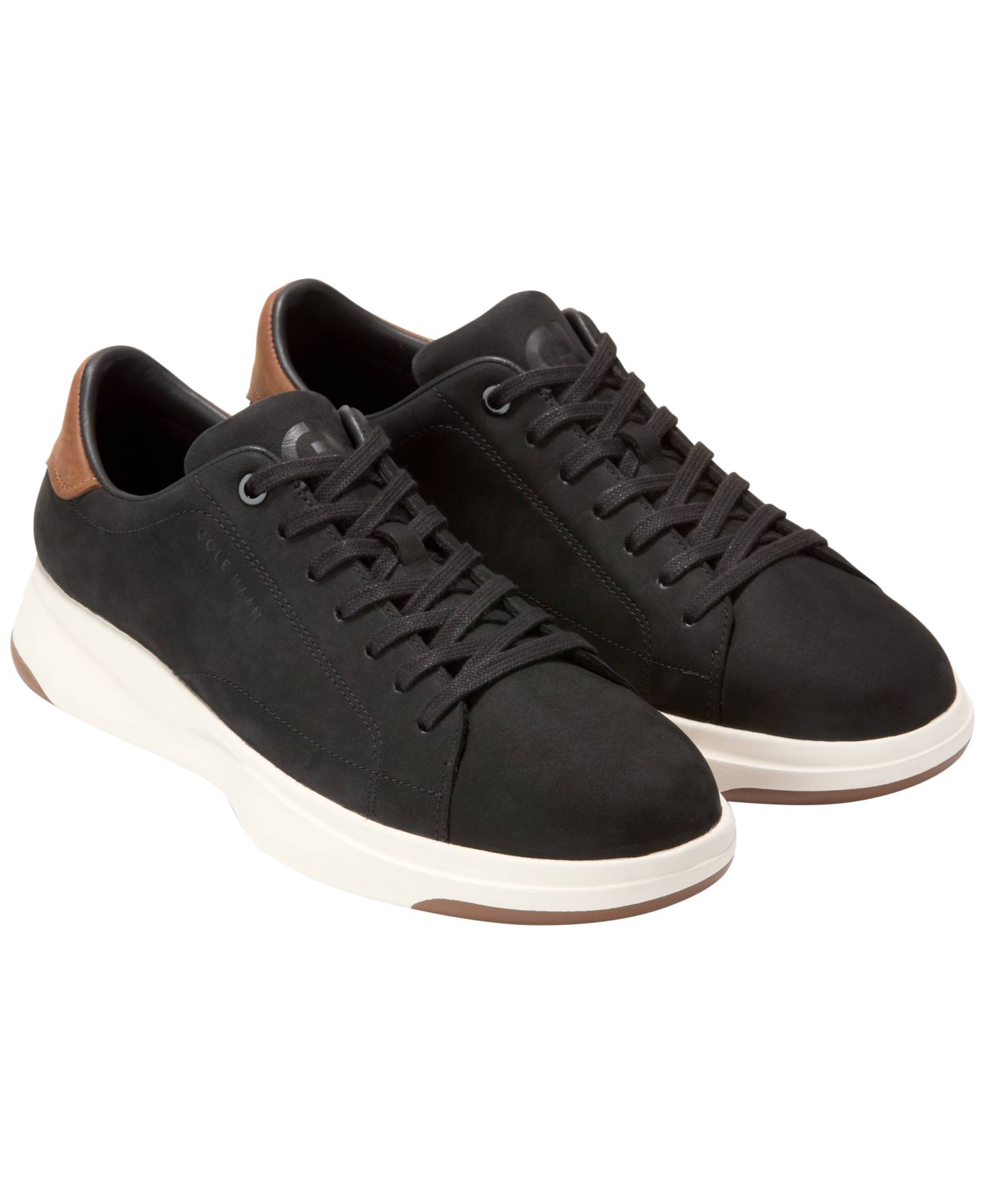 Мужские кроссовки Cole Haan GrandPro Tennis Lace-Up 2.0 Sneakers, цвет: Чёрный нубуковый — фото 6