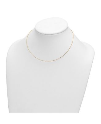 Solid 18K Yellow Gold Twisted Cable Collar Necklace 16 Inch or 18 Inch 0.5mm Wide Collar Necklace