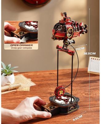 Pendulum Balance Toy, 3D Wooden Puzzles for Adults, Retro Deep-Sea Adventurer, DIY Craft Wood Puzzle Kit