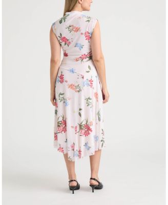 Women's Mesh Dress with Side Shirring