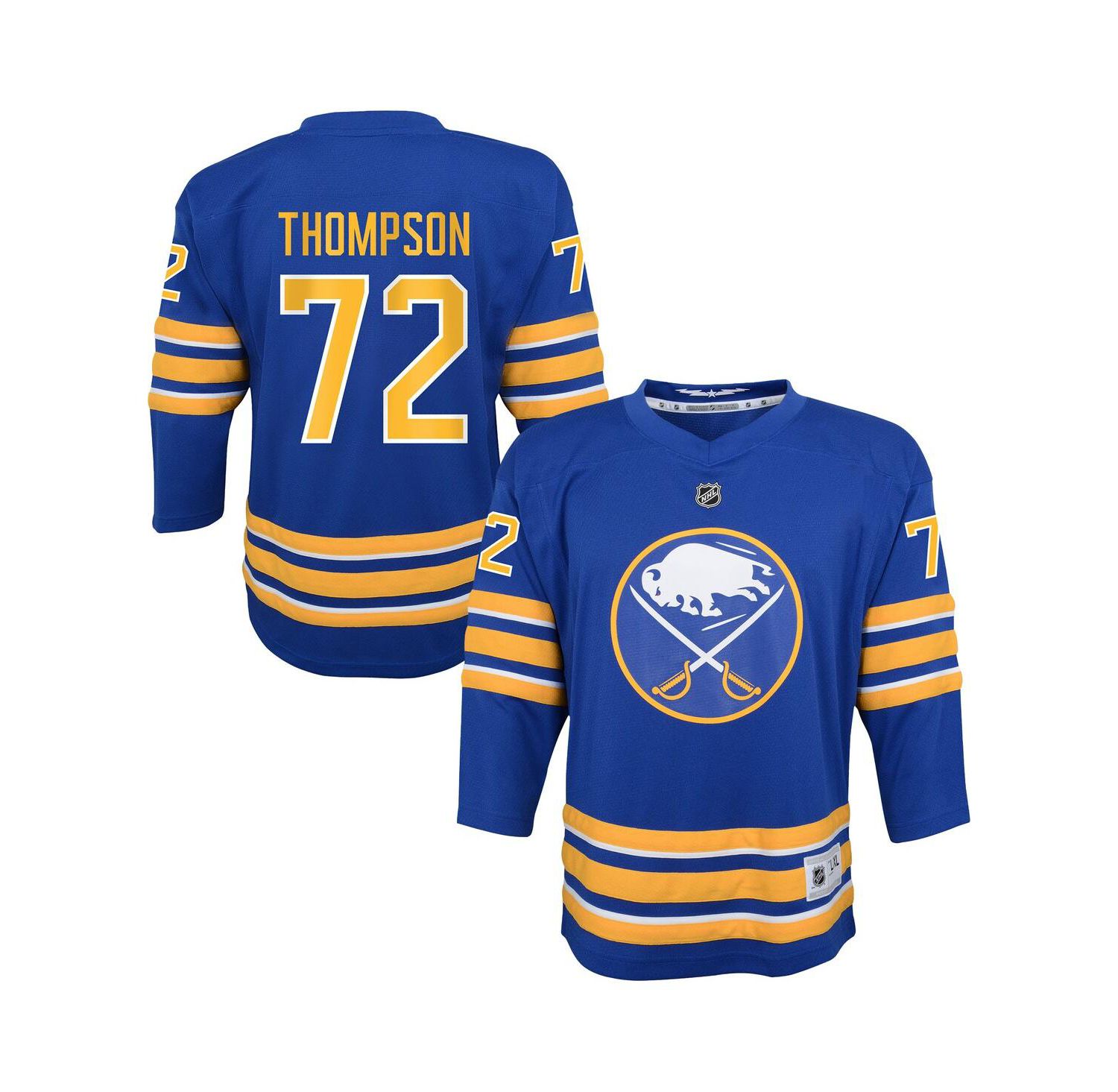 Big Boys and Girls Tage Thompson Blue Buffalo Sabres Home Replica Jersey