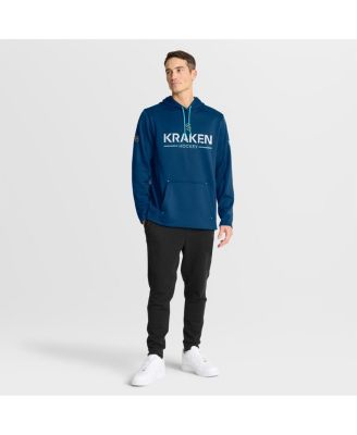 Men's Deep Sea Blue Seattle Kraken Authentic Pro Rink Hoodie