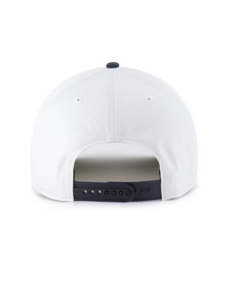 Men's White/Navy NFL Multi-Team Throwback Dueling Logos Adjustable Hitch Hat
