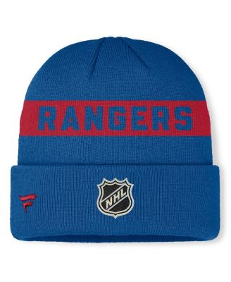 Men's Blue New York Rangers Centennial Authentic Pro Cuffed Knit Hat
