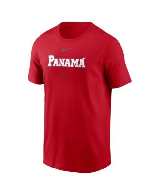 Men's Red Panama Baseball 2026 World Baseball Classic Wordmark T-Shirt