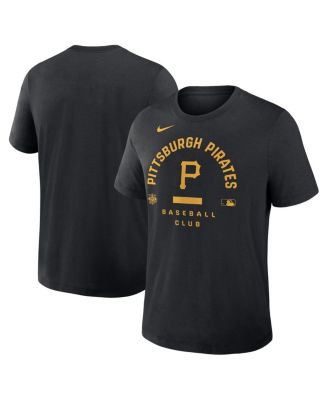Men's Black Pittsburgh Pirates Authentic Collection Early&nbsp;Work Tri-Blend Dri-FIT T-Shirt