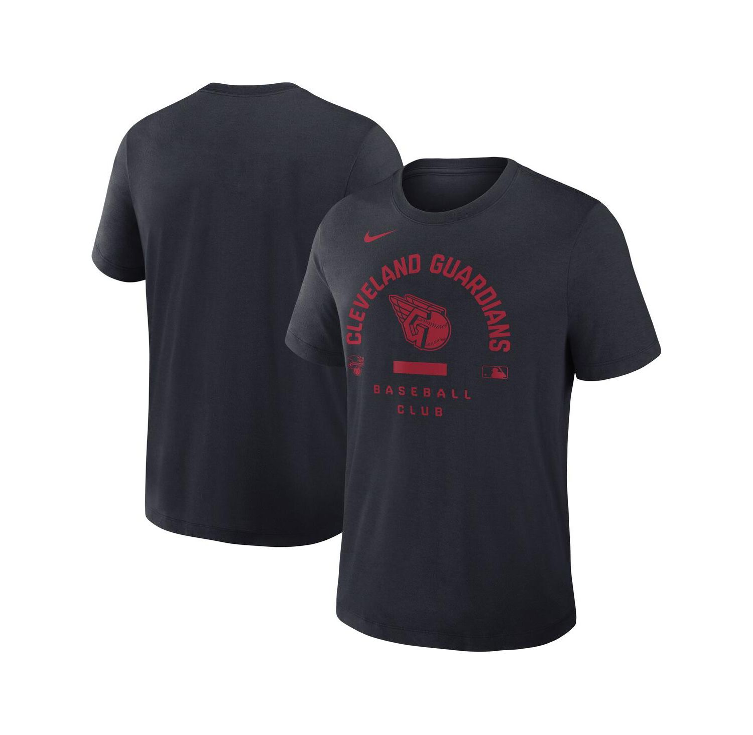 Men's Navy Cleveland Guardians Authentic Collection Early Work Tri-Blend Dri-FIT T-Shirt