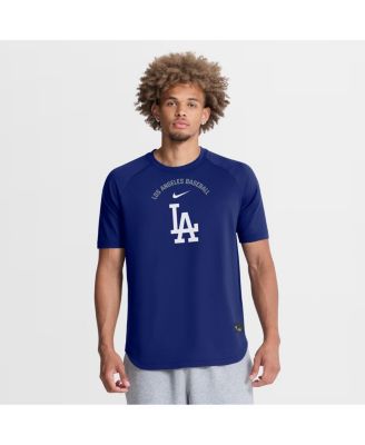 Men's Royal Los Angeles Dodgers Authentic Collection Batting Practice Pre-Game Raglan Dri-FIT T-Shirt