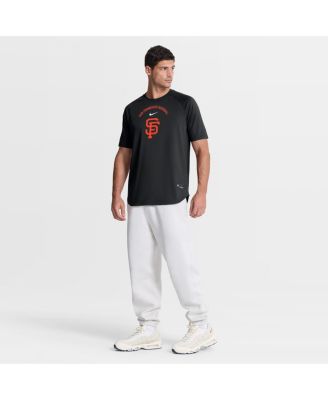 Men's Black San Francisco Giants Authentic Collection Batting Practice Pre-Game Raglan Dri-FIT T-Shirt