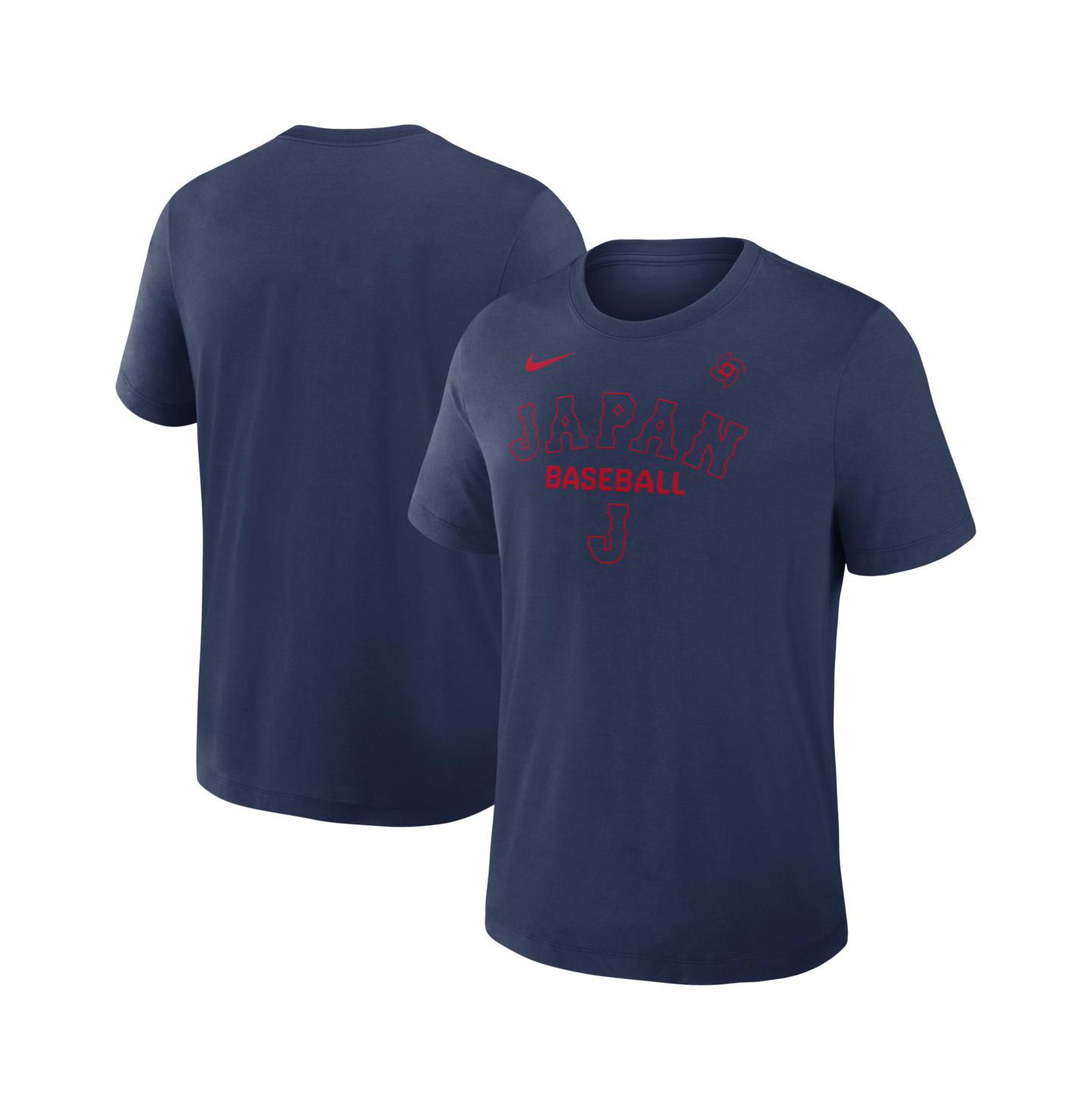 Мужская футболка Nike Navy Japan Baseball 2026 World Baseball Classic Authentic Collection Early Work Dri-FIT Tri-Blend — фото 1