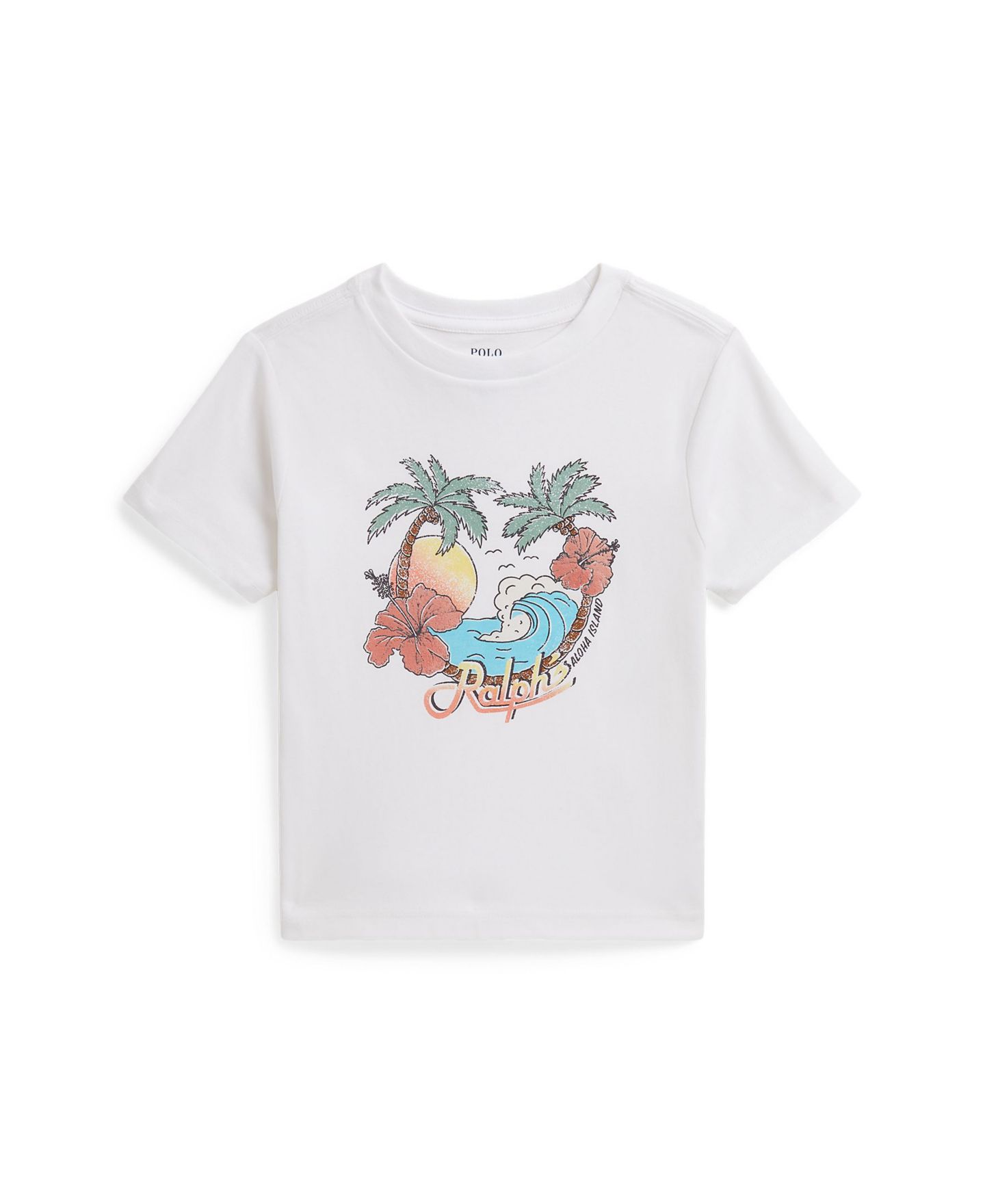 Футболка Polo Ralph Lauren Short-Sleeve Jersey Graphic T-Shirt для мальчиков, цвет: Белый — фото 4