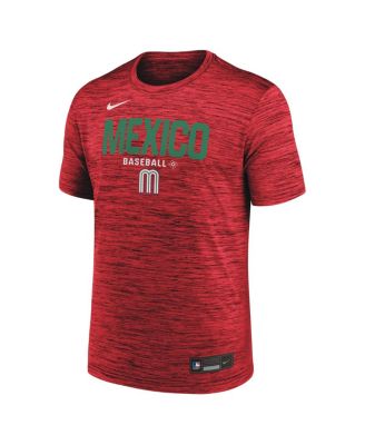Men's Red Mexico Baseball 2026 World Baseball Classic Velocity Dri-FIT T-Shirt