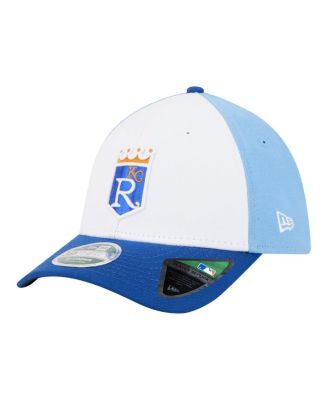 Men's White/Royal Kansas City Royals Player Replica 39THIRTY M-Crown Flex Hat