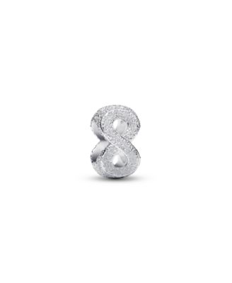 Textured Infinity Symbol Mini Charm
