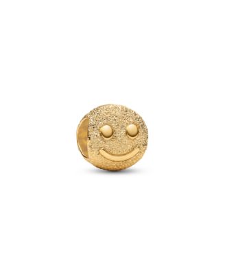 Textured Happy Face Mini Charm