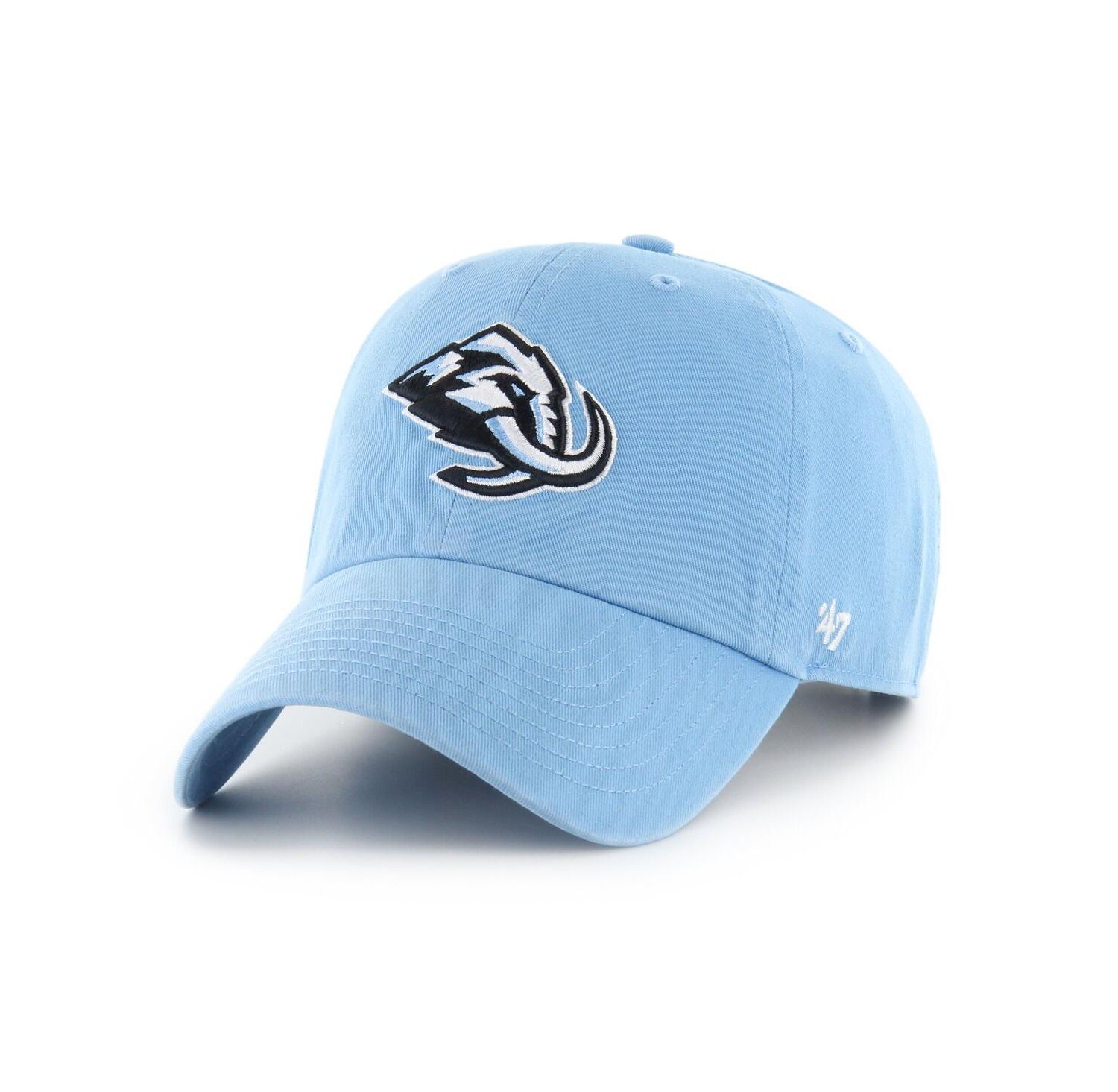 Men's Light Blue Utah Mammoth Logo Clean Up Adjustable Hat