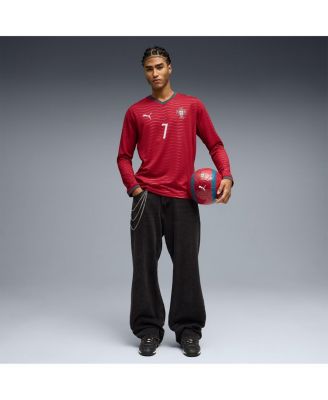 Men's Cristiano Ronaldo Red Portugal National Team 2026 Home Replica Long Sleeve Jersey