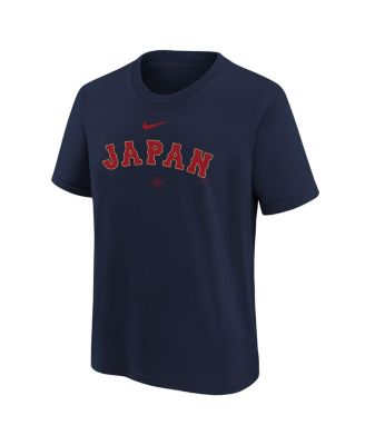 Big Boys and Girls Navy Japan Baseball 2026 World Baseball Classic Country T-Shirt