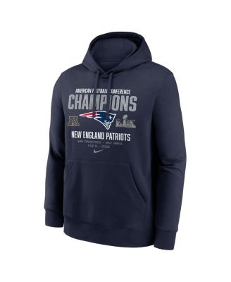 Men's Navy New England Patriots 2025 AFC Champions Team Nation Hoodie