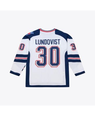 Men's Henrik Lundqvist White New York Rangers 2014 NHL Stadium Series Power Play Jersey