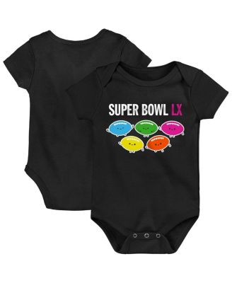 Baby Boys and Girls Black Super Bowl LX Football Squad Bodysuit