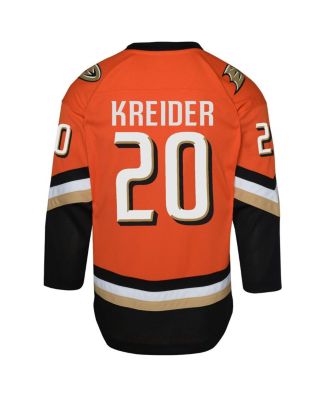 Big Boys and Girls Chris Kreider Orange Anaheim Ducks Home Replica Jersey