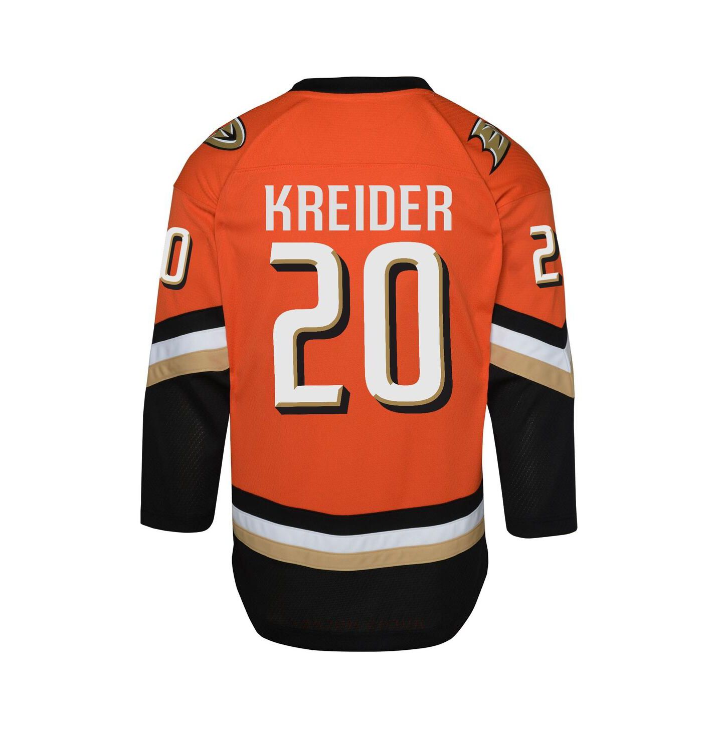 Детский топ Outerstuff Chris Kreider Orange Anaheim Ducks Home Replica Jersey — фото 4