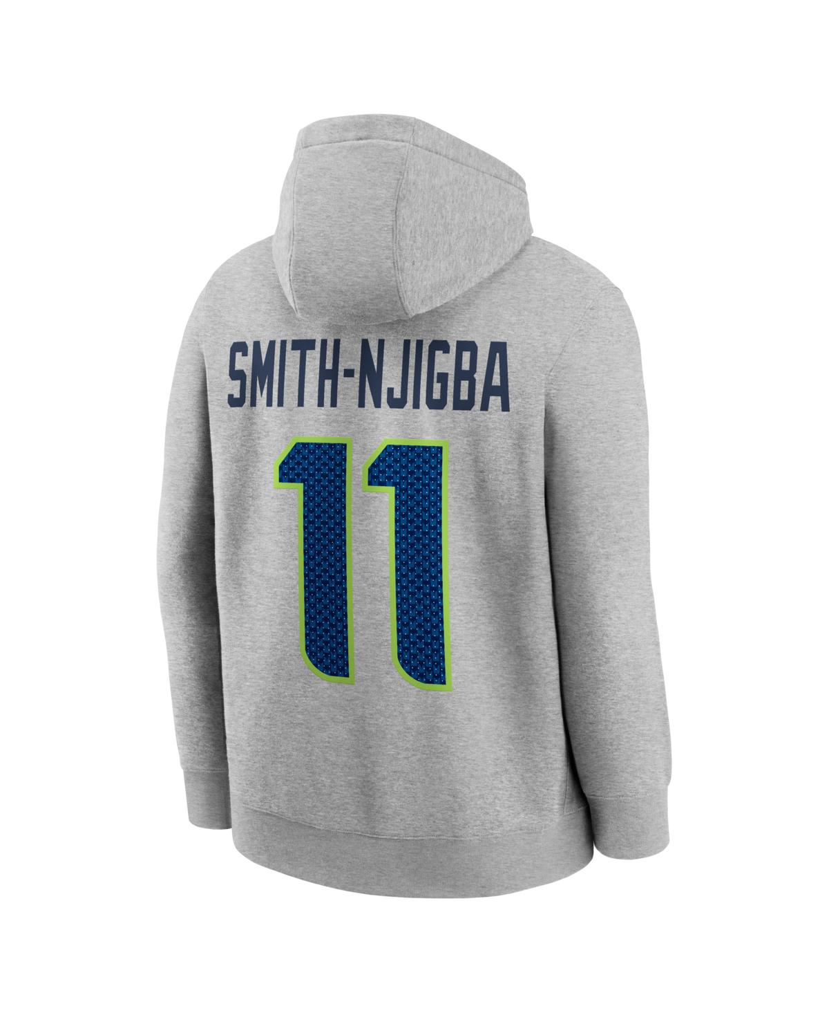 Nike Men's Jaxon Smith-Njigba Heather Gray Seattle Seahawks Super Bowl Lx Patch Name Number Hoodie